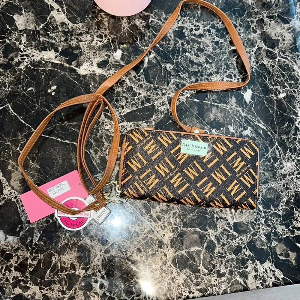 NWT❤️‍🔥3 in 1 Isaac Mizrahi Wristlet, Wallet & Crossbody Multipurpose Strap Bag